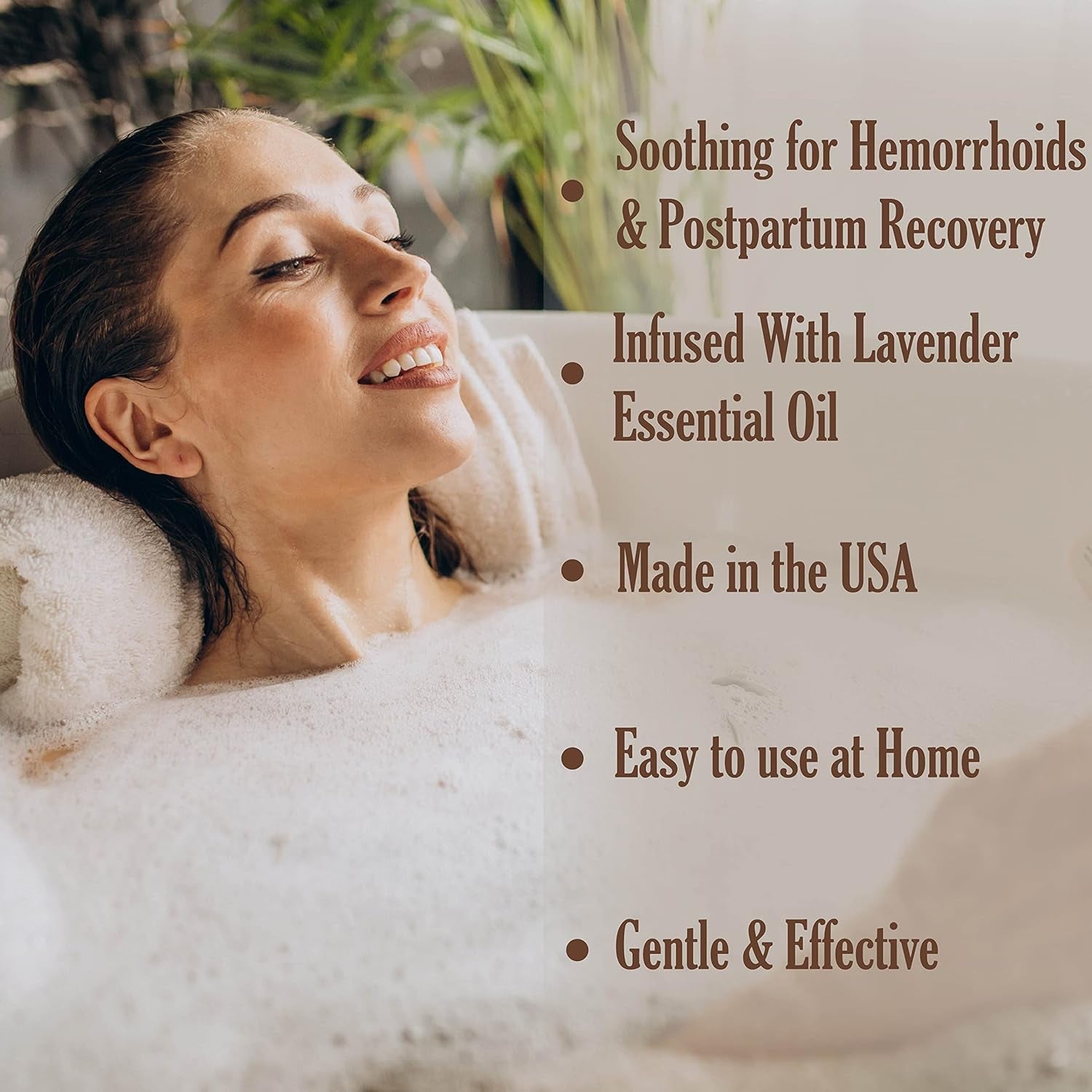 Sitz Bath Postpartum Soak - Made in the USA with Dead Sea Salt & Epsom Salts - Soothing and Calming Ingredients Including Lavender, Chamomile Flower, and Eucalyptus Oil